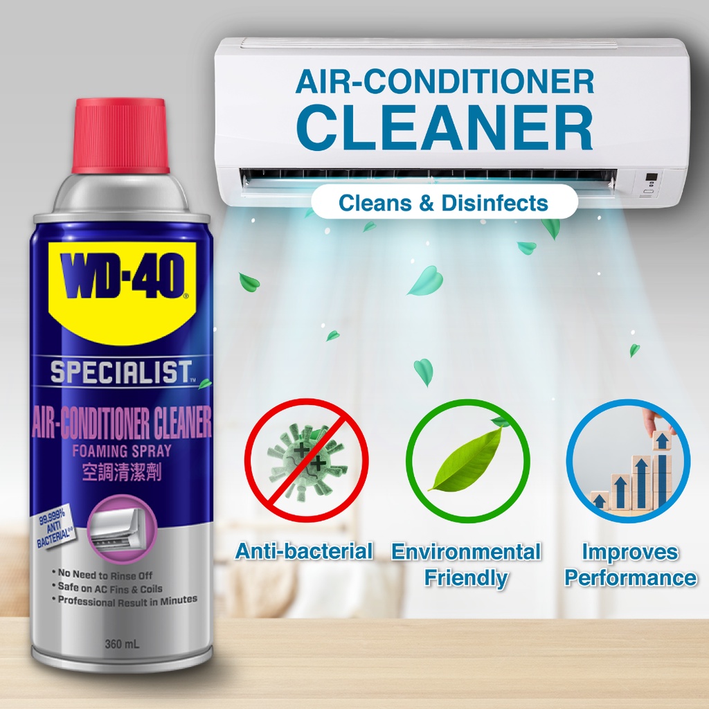 WD40 Specialist Air Conditioner / Aircond Cleaner ( 360 ml ) [ Ready