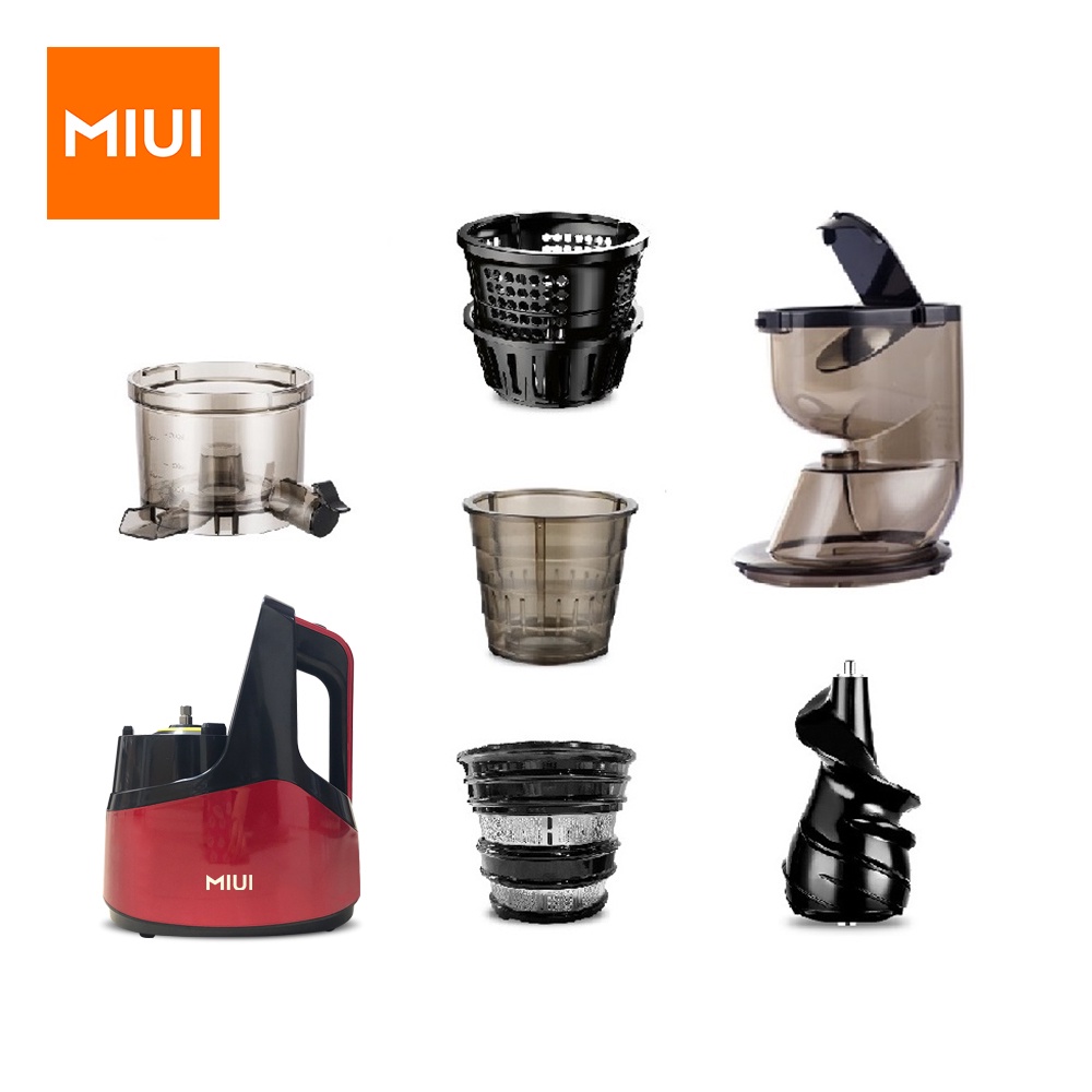 MIUI Juicer Accessories for B03B/B05B/B01B Pro Slow Juicer Machine (Host/Auger/Feeding Cup/Juicing Cup)