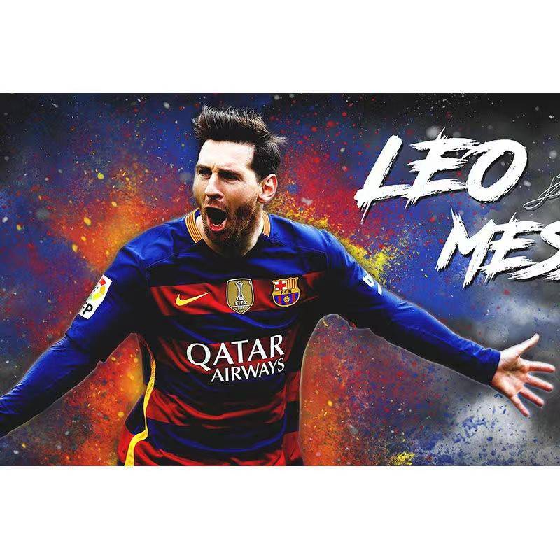 Messi EONALDO MBAPPE Football soccer player Poster Canvas Painting pictures wall Decor