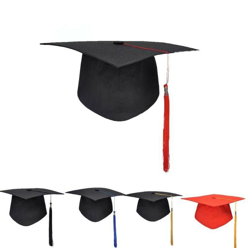 Topi Convo Graduation Cap Hat Costume Cosplay Motarboard Convocation Gift Gown Ready Stock