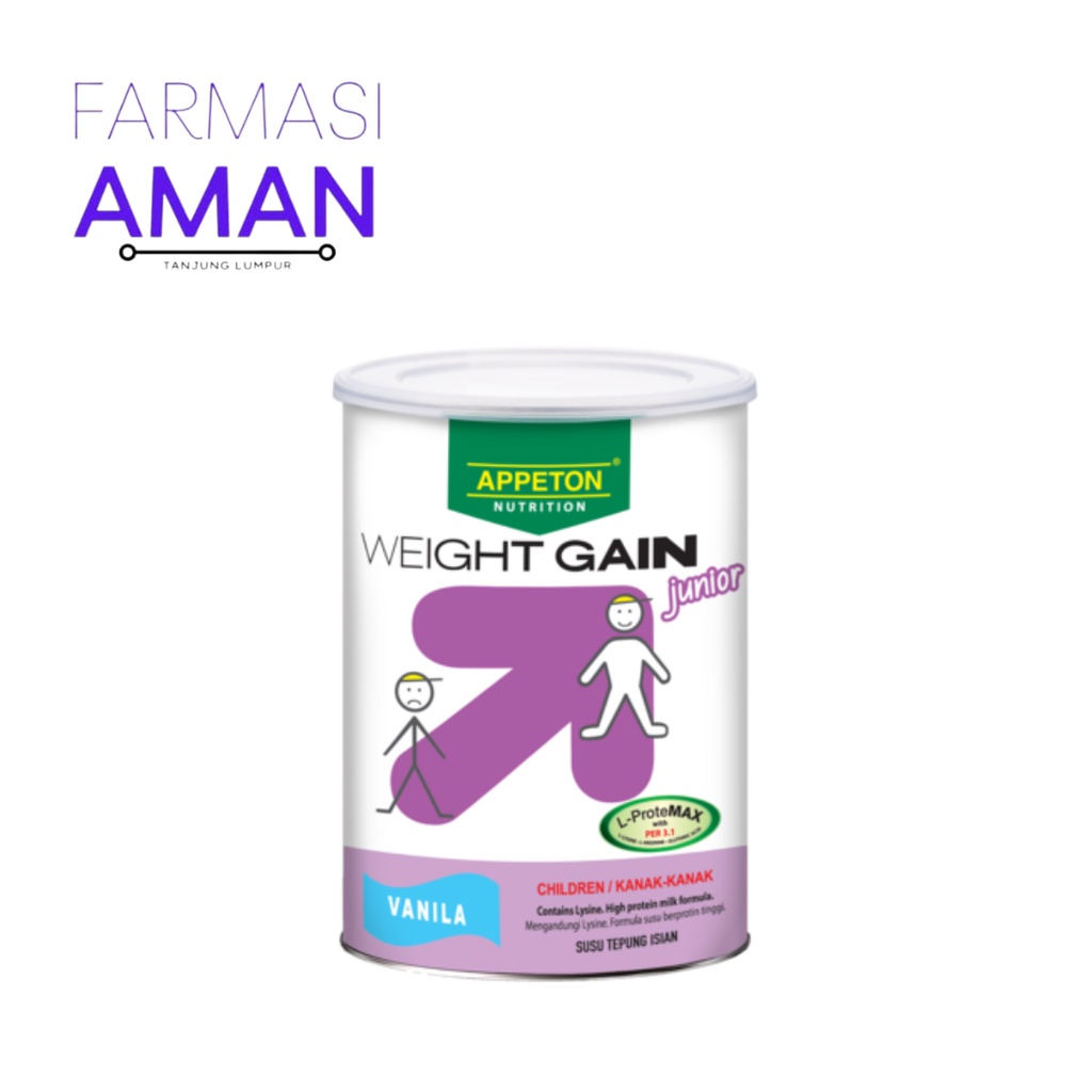 Appeton Nutrition Weight Gain Junior Vanilla Flavour 450g Shopee Malaysia