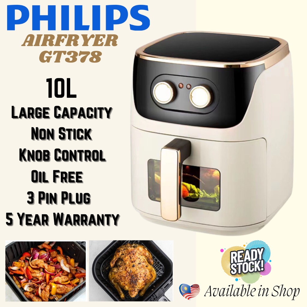 [READY STOCK]Air Fryer Large HighCapacity Air Fryer AF601D AIRFRYER (8