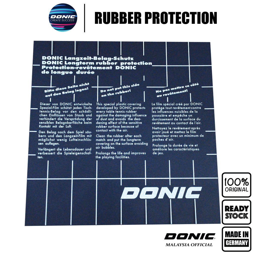 Donic Rubber Protection Sheet Table Tennis Accessory