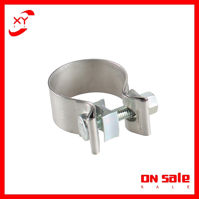 XY 2"/2.5"/3"/4" Butt Joint Narrow Band Exhaust Clamp Stainless Steel