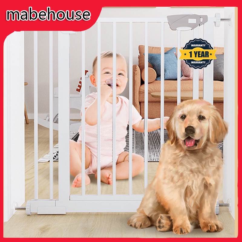 Baby Safety Gate Adjustable Door Gate Pet Cat Dog Fence Stair Door Iron Gate Safety Gate Fence