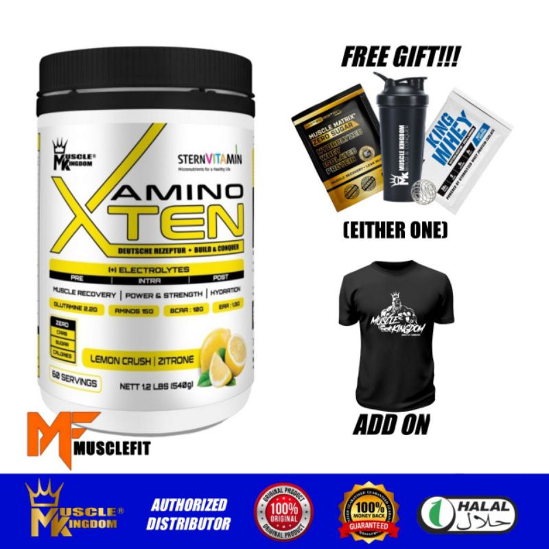 MUSCLE KINGDOM Amino Xtend BCAAs + Glutamine + EAA + Electrolyte 540