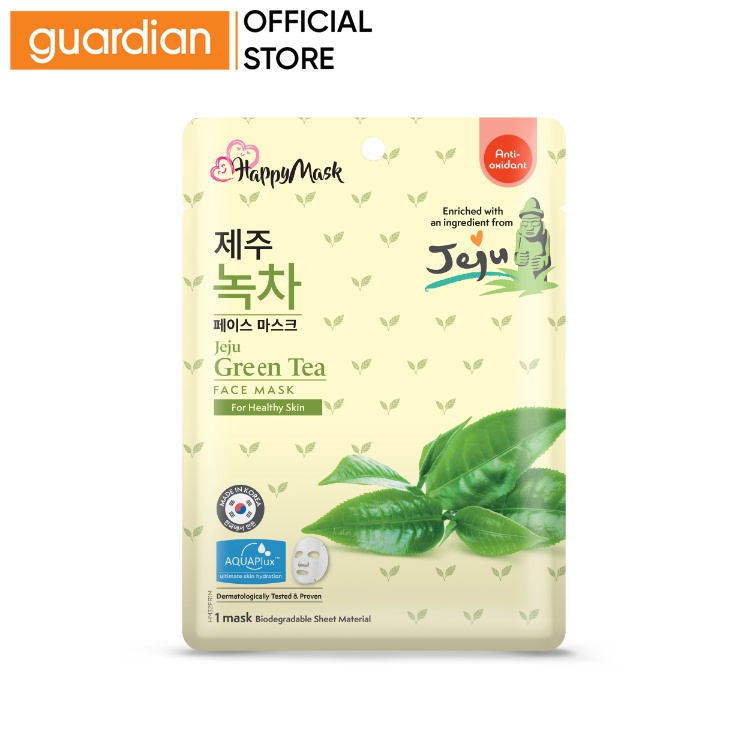 Happy Mask Jeju Green Tea Face Mask 1's Shopee Malaysia