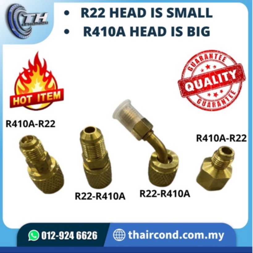 Adapter R22 to R410a Adapter R410a to R22 Charging Hose R134a R32 R22