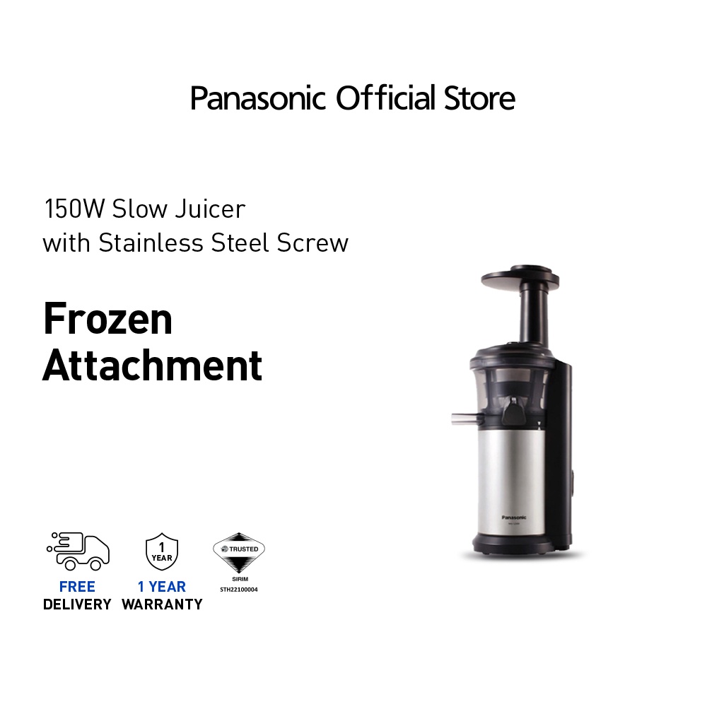 PANASONIC MJ-L500 Slow Juicer 150W 1L Capacity MJ-L500SSK Low Speed Stainless Screw Frozen Attachment Pengisar 果汁机