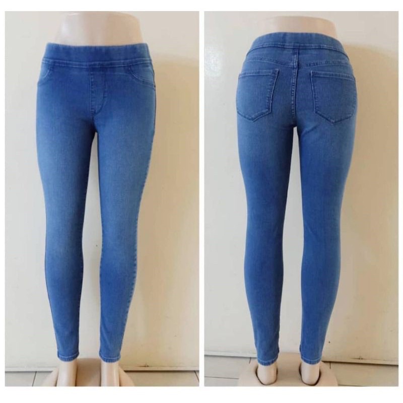 Plus SIze Womens Skinny Fit Jeggings Stretchable Waist Jeans Getah ...