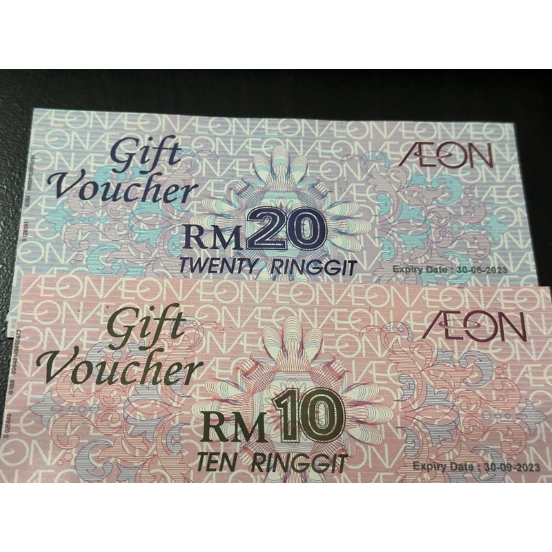 Aeon Gift Voucher Rm10   Rm20 Offer (1 Pcs) 