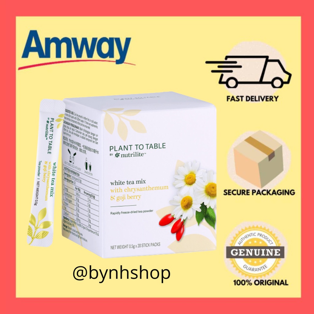 [READY STOCK] Plant To Table By Nutrilite White Tea Mix With