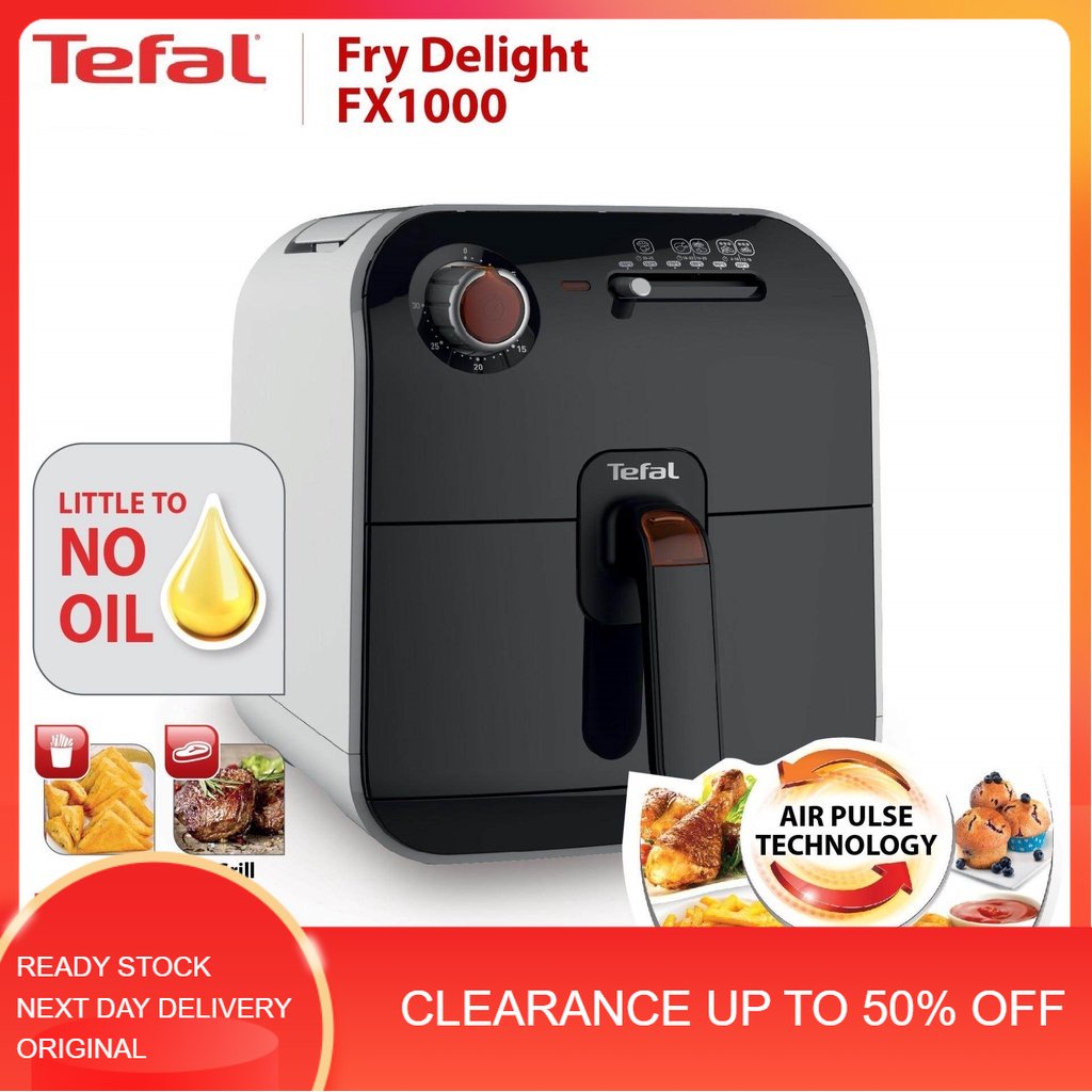 Tefal Fry Delight Air Fryer - Meca White (FX1000) | Shopee Malaysia