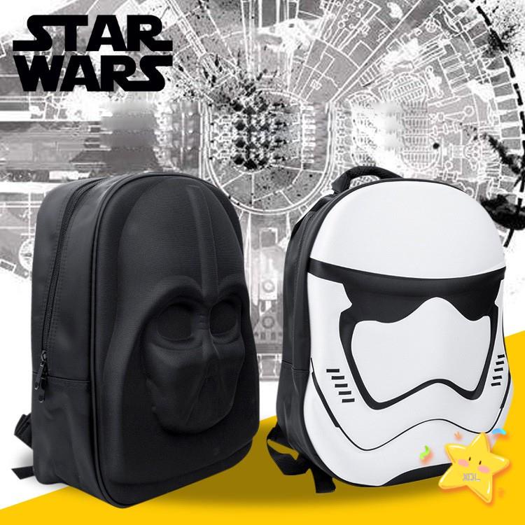 ⭐ [ COD & Ready stock ] STAR WARS Waterproof Nylon Samurai 3D Cartoon Backpack Computer Bag School Smart watch Beg sekolah