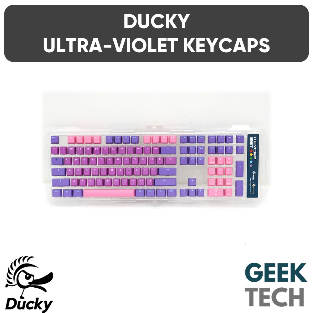 DUCKY UltraViolet PBT Doubleshot Keycaps Shopee Malaysia