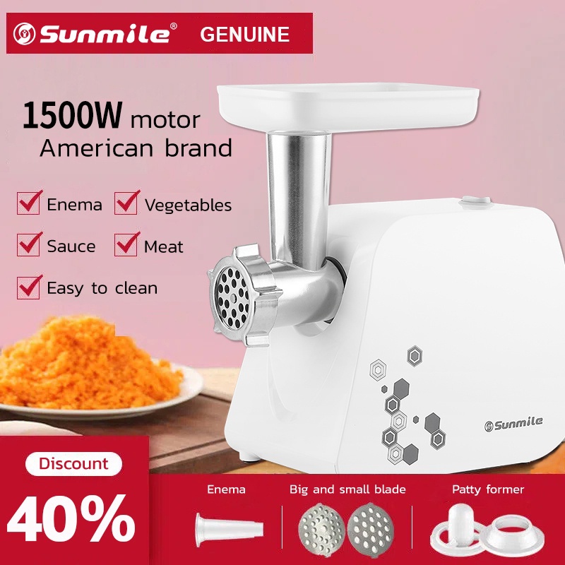 SUNMILE Blender Mixer Machine food processor electric grinding machine meat grinder electric steel grinder peanut butter grinder chopper Sausage Stuffer Maker garlic grinder