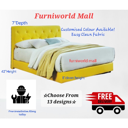Customised Divan Free Delivery West Malaysia Shopee Malaysia