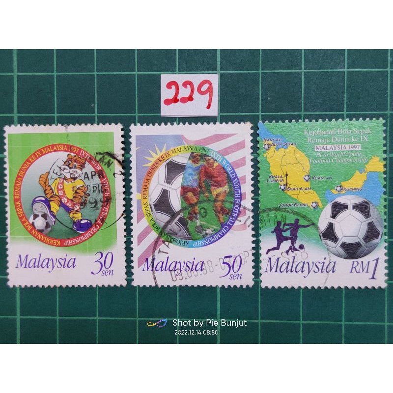 Setem Malaysia. USED. kejohanan bola sepak belia sedunia,1997