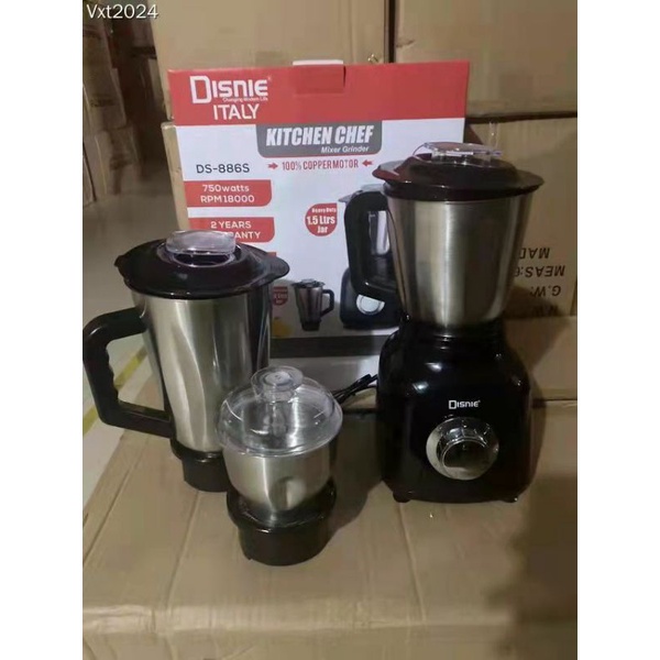 DISNIE Changing Modern Life, High quality 3 in 1 Stainless Steel blender