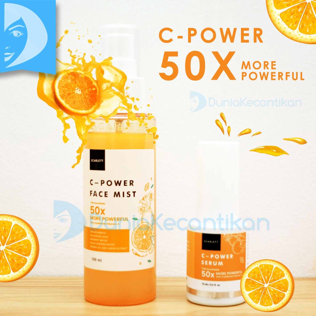 Scarlett Whitening CPower Face Mist Vitamin C Facial Serum Scarlet C