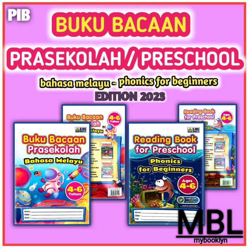 BUKU BACAAN PRASEKOLAH/PRESCHOOL 4-5 TAHUN | Shopee Malaysia