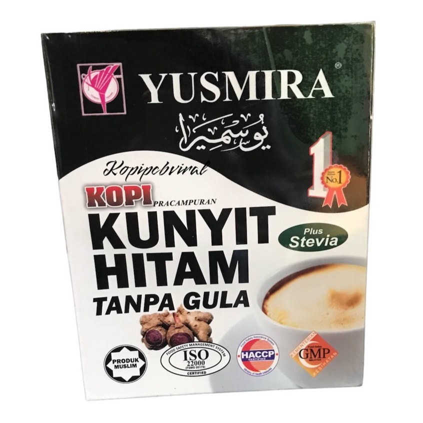 yusmira kopi kunyit hitam plus stevia (tanpa gula) | Shopee Malaysia