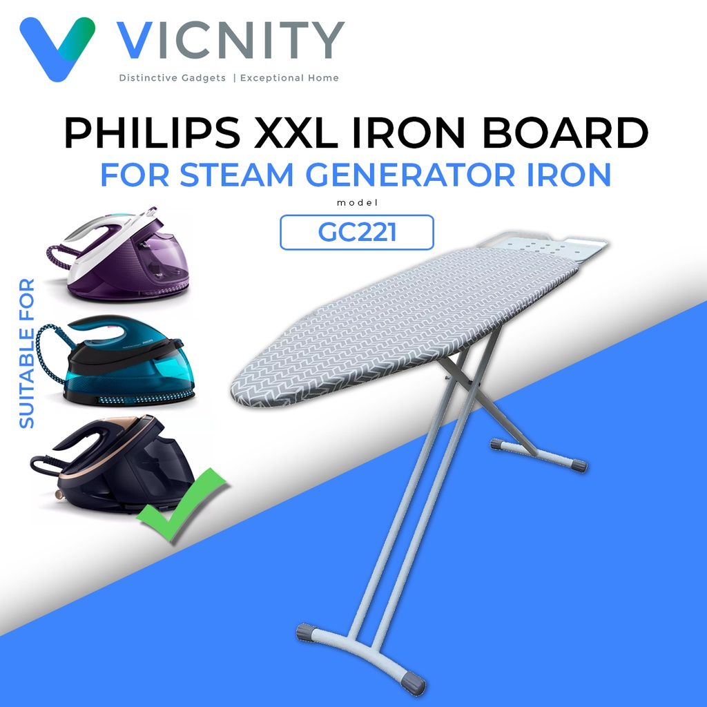 Philips GC221 XXL Large Ironing Board Design For Steam Generators Iron
