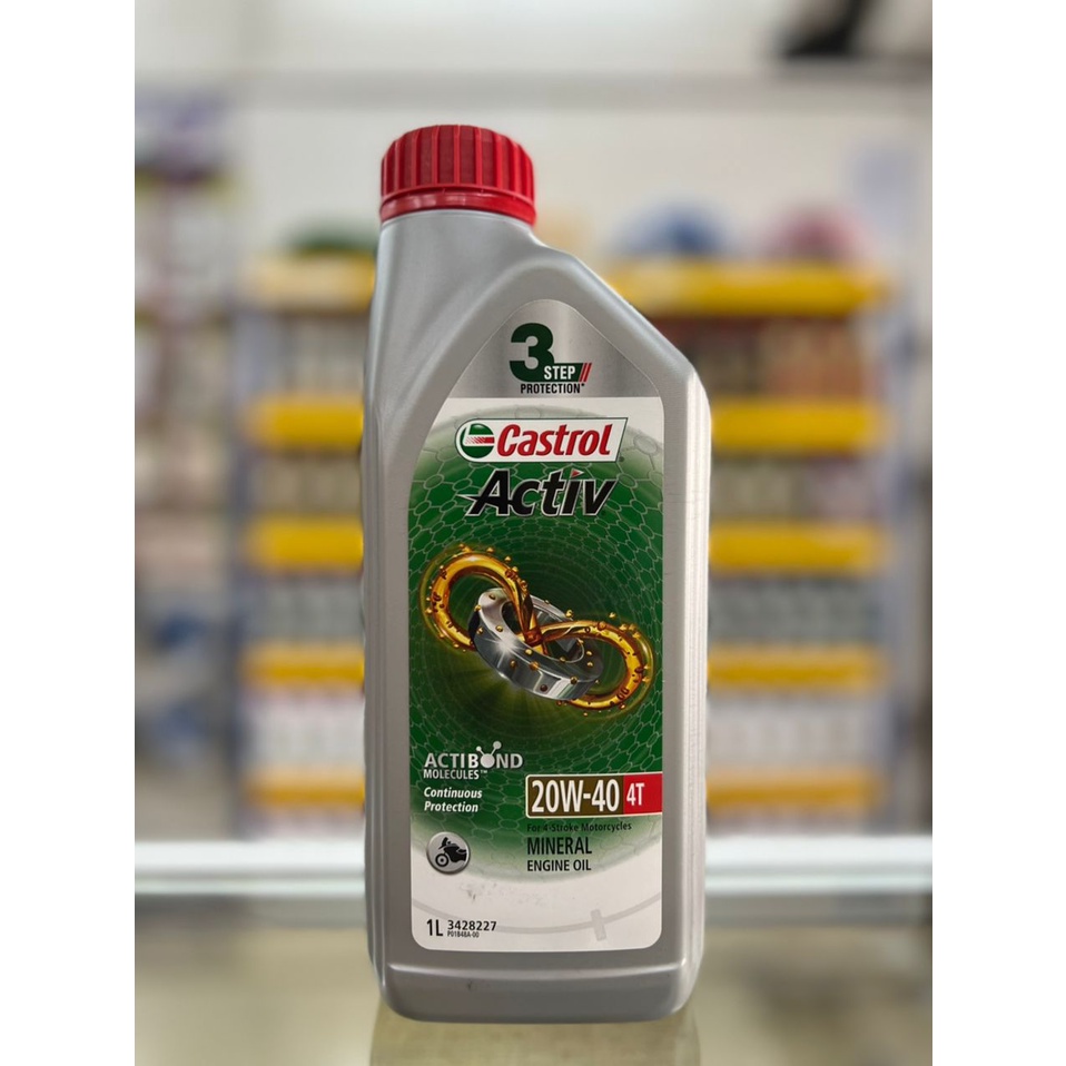 CASTROL ACTIV 4T 20W40, 1(L) 100% ORIGINAL | Shopee Malaysia