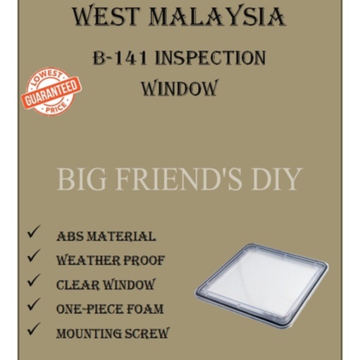 B-141 Inspection window Weather proof cover Clear cover Panel cover Government panel cover ABS cover