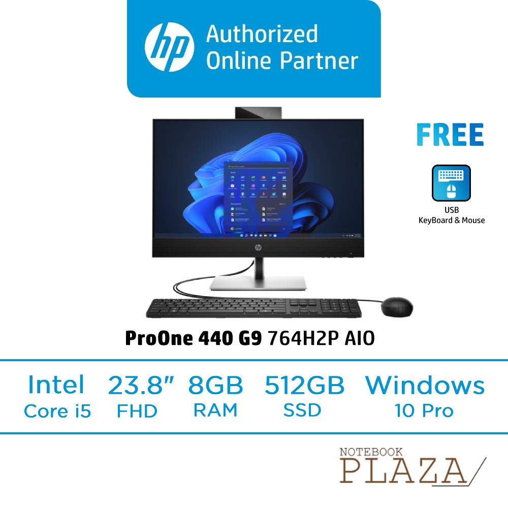 HP ProOne 440 G9 764H2PP 23.8" FHD AllinOne Desktop PC Shopee Malaysia