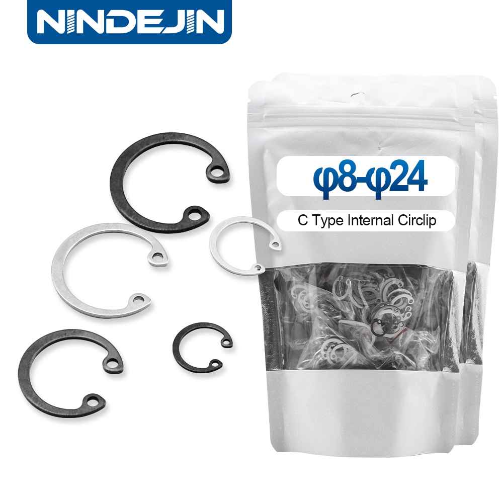 NINDEJIN C Type Internal Retaining Rings Assortment Kit 8mm24mm