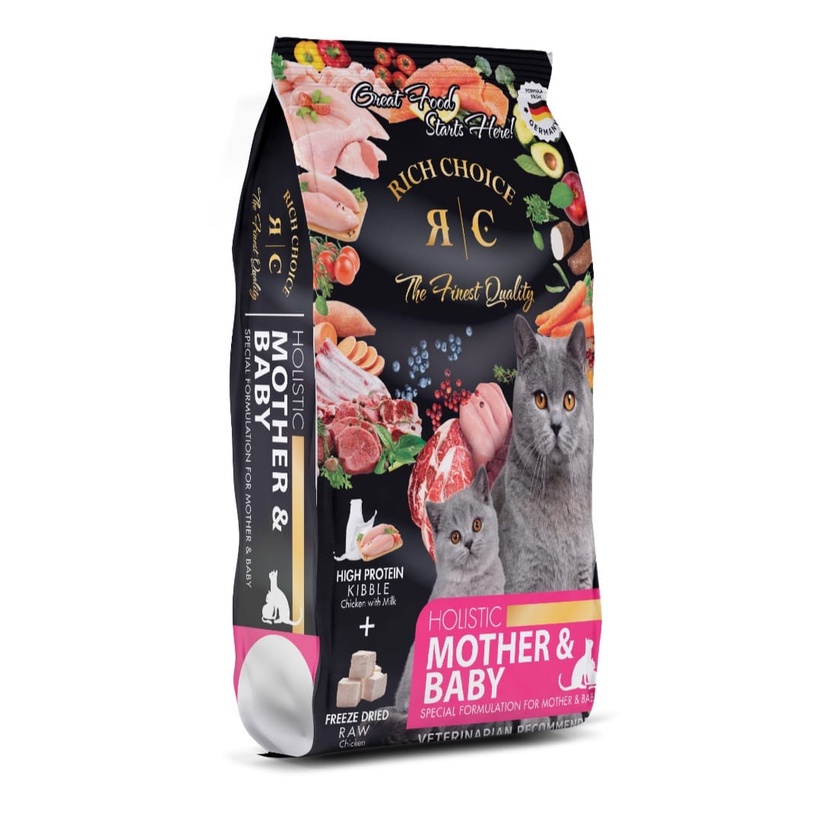 Sabah Ready Stock Rich Choice Mother and Baby Cat Food 10kg Shopee