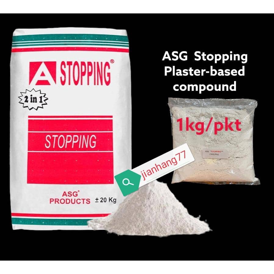 Asg stopping compound powder loose 1kg pkt shopee malaysia
