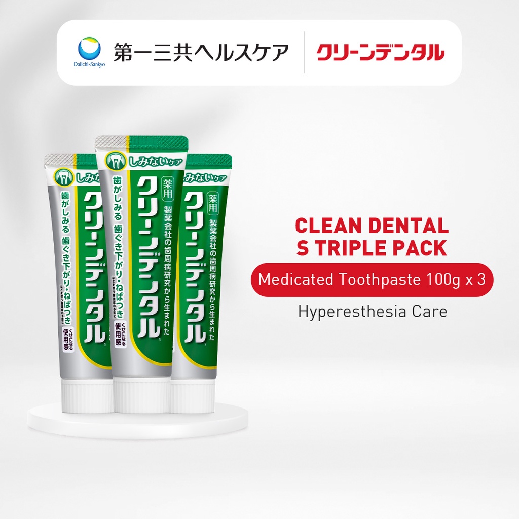 Clean Dental S Hyperethesia Care Mint Refreshing Toothpaste 3x 100G Value Triple SET