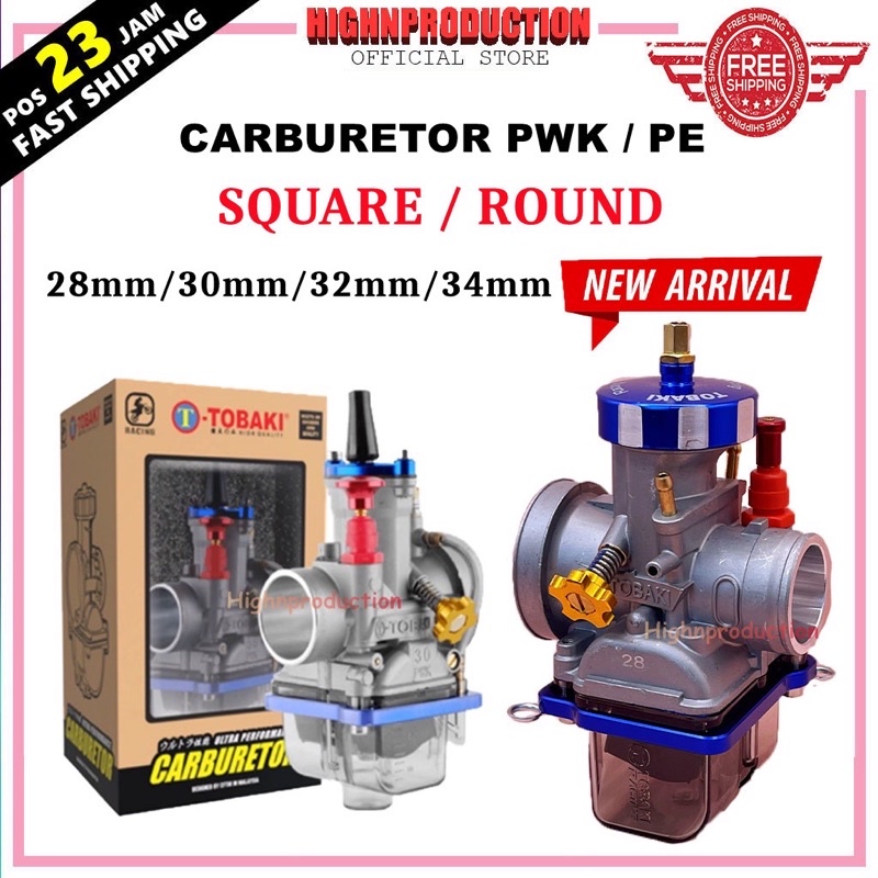 CARBURATOR KR150 TOBAKI RACING CARBURETOR POWER JET PWK KR150(SQUARE