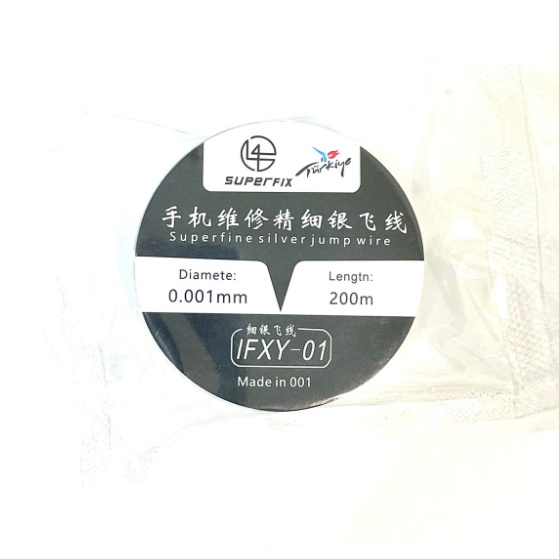 SUPERFIX IFXY-01 SUPERFINE SILVER JUMP WIRE (DIAMATE: 0.001MM/ LENGTH ...