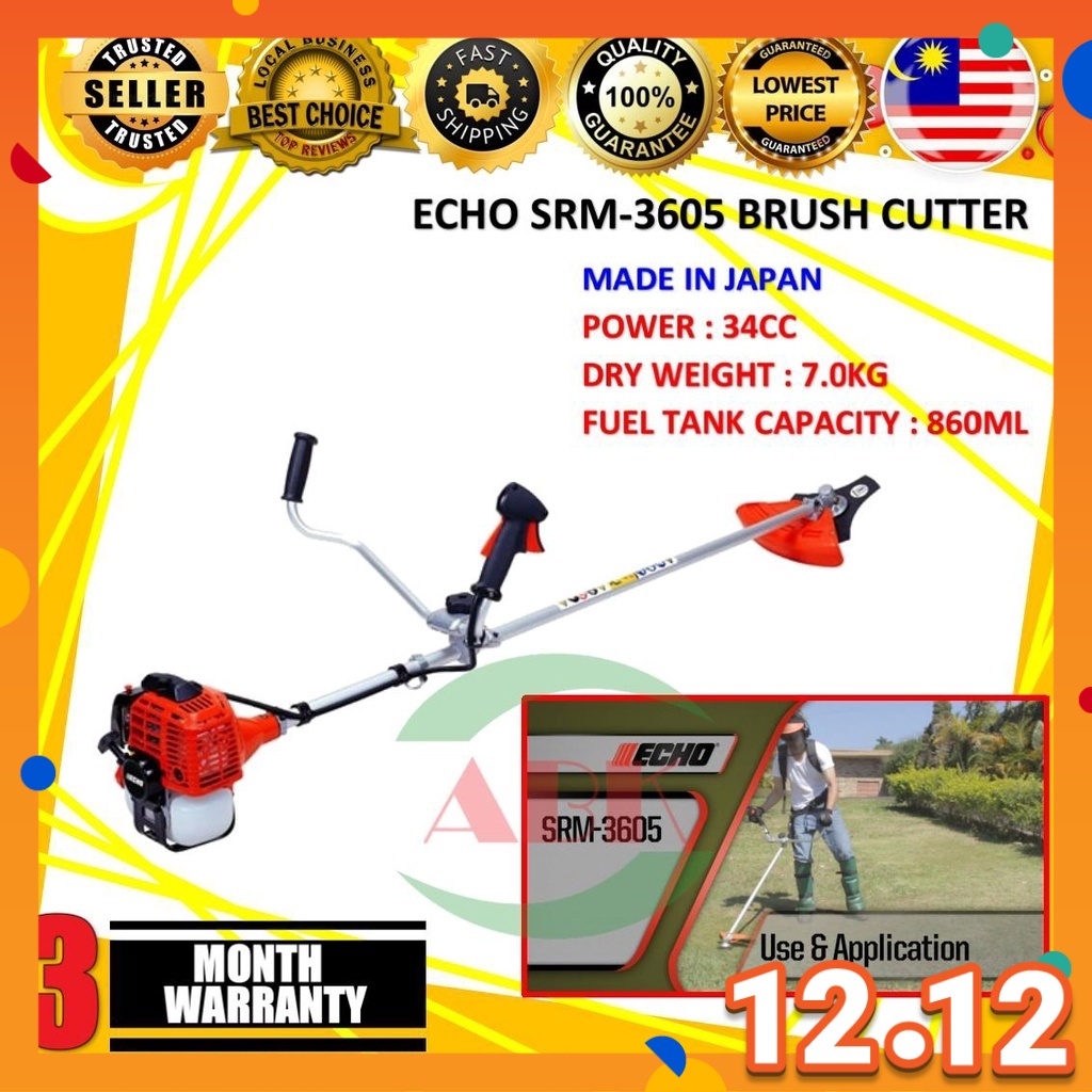 ECHO SRM3605 BRUSH CUTTER (MADE IN JAPAN) Shopee Malaysia