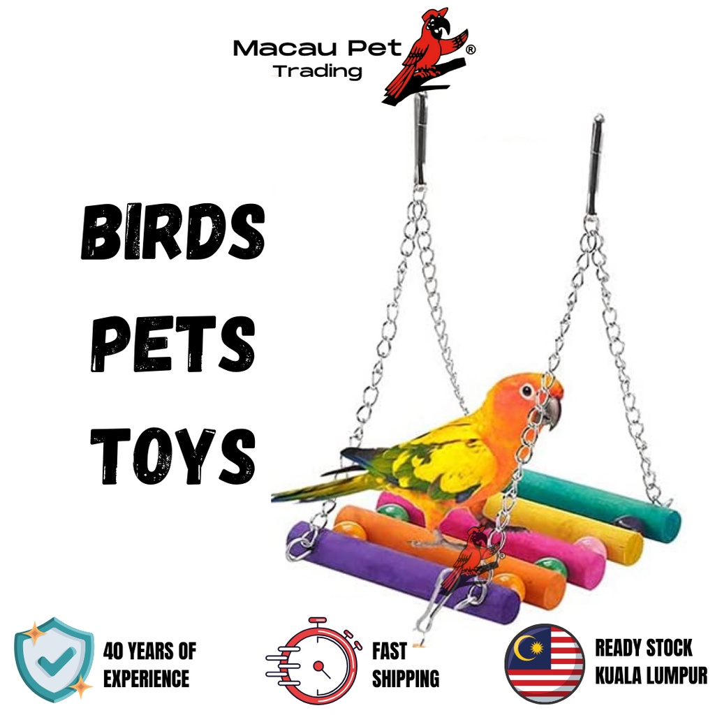 MPT Bird Toys Parrot Toys Set Mainan Burung Mainan Sangkar Mainan Sugar
