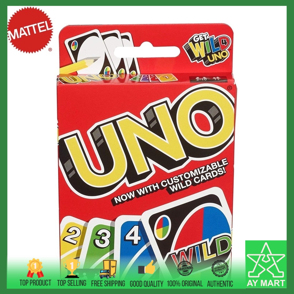 UNO Card Original Game Playing Card For Friends & Family Original Kad