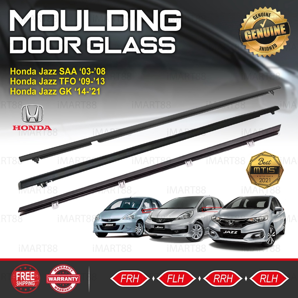 MTIS Japan HONDA JAZZ GLASS DOOR MOULDING 20032021 SEAL RUBBER OUTER
