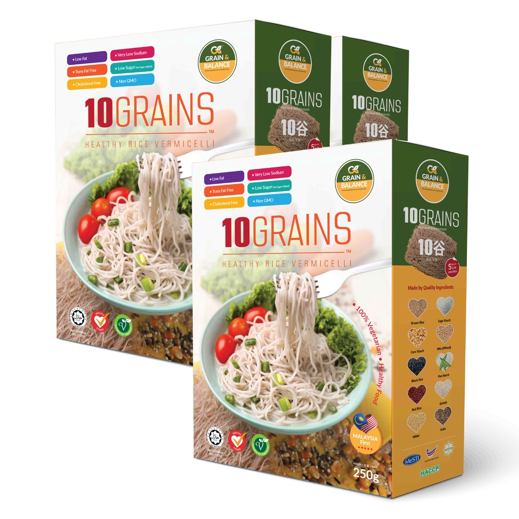 10 Grains Healthy Rice Vermicelli x 3boxes Shopee Malaysia