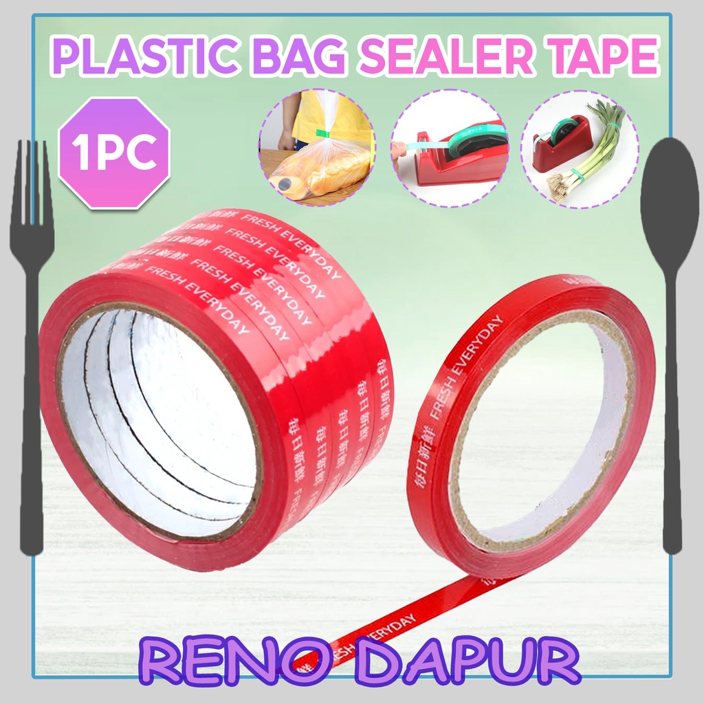 Vegetable Tape Fresh Vegetable Tape Bag Sealer Tape Bag Neck Sealer Tape Sayur Vegetable Tape