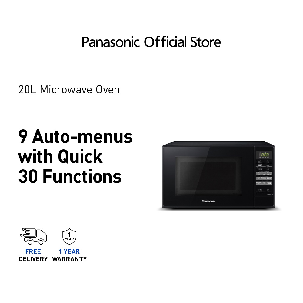 PANASONIC NN-ST25JB Solo Microwave Oven 20L 9 MENUS NN-ST25JBMPQ Quick Functions Ketuhar Elektrik Oven 微波炉