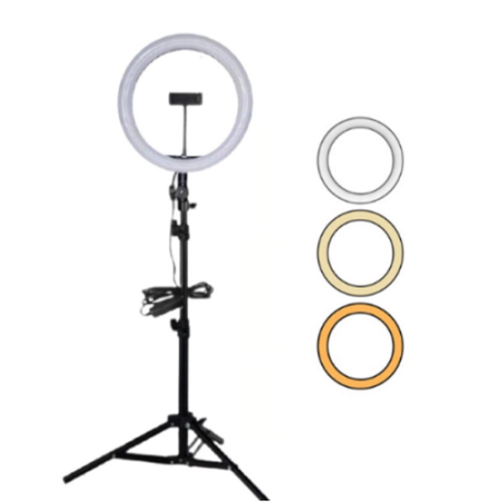 { KL SELLER } FREE GIFT Led Selfie Ring Light 10 Inch with 210cm Tripod Ten Levels of Brightness Three-color