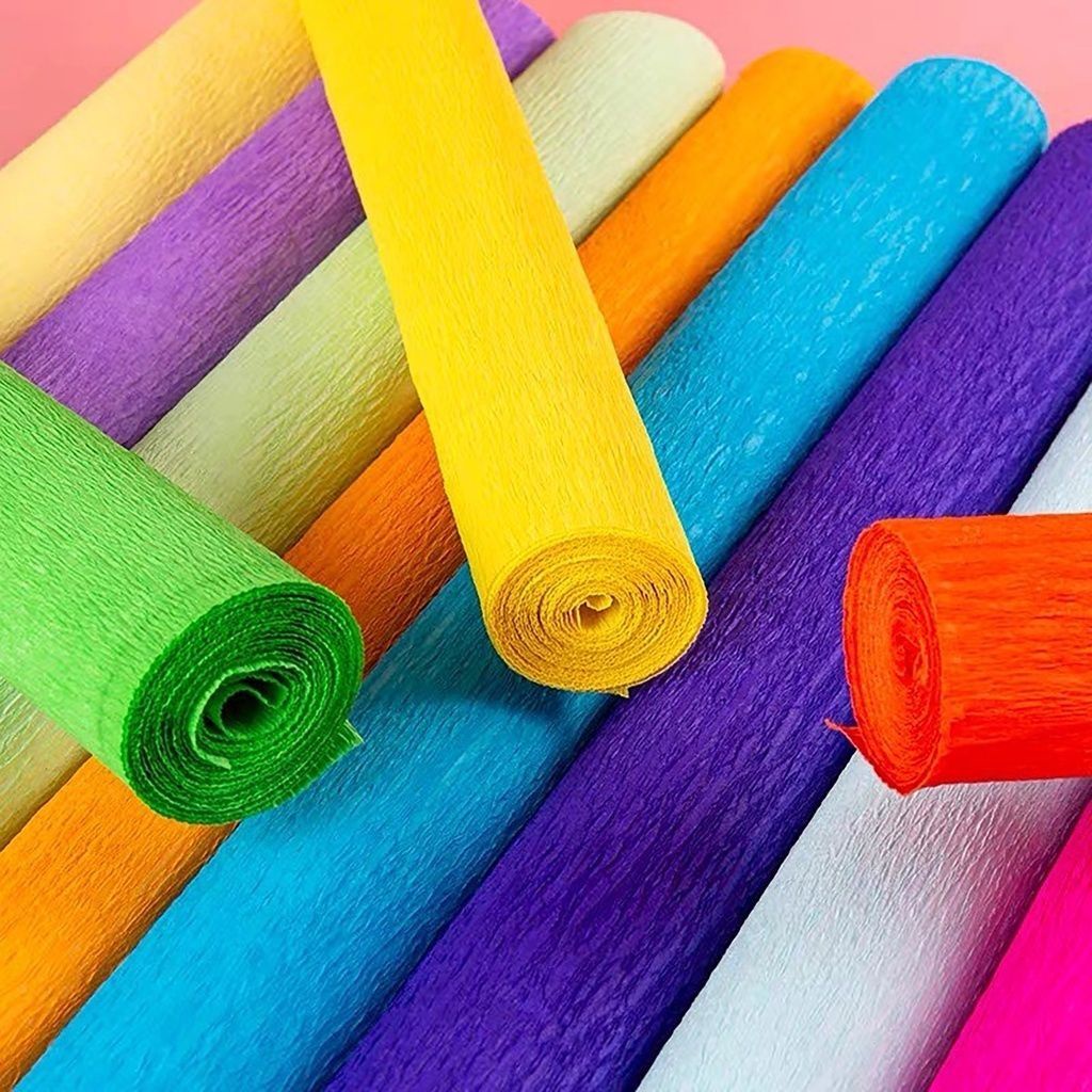 [Ready Stock] 50cm*250cm Crepe Paper Roll/ DIY/FLOWER MAKING MATERIAL
