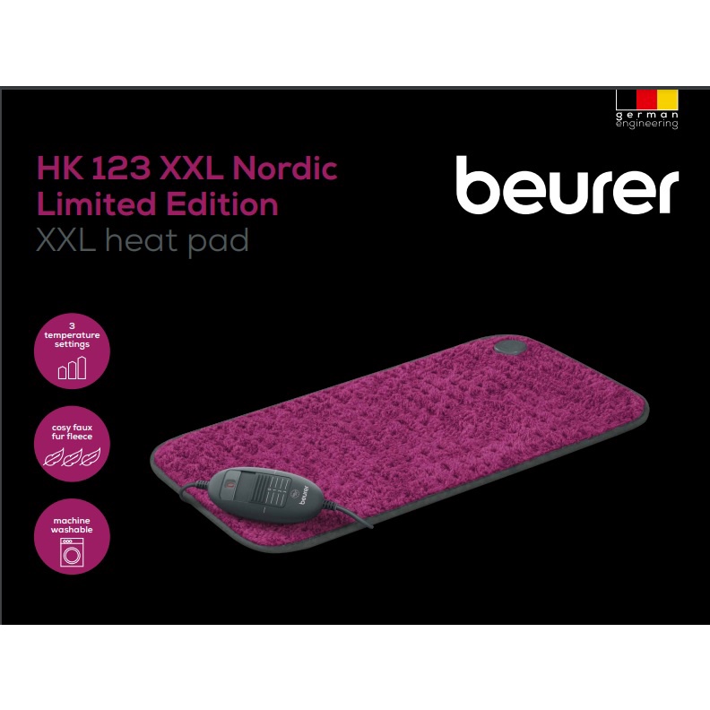 (Original) Beurer HK 123 Cosy XXL heat pad (Warranty 3 Years) Shopee