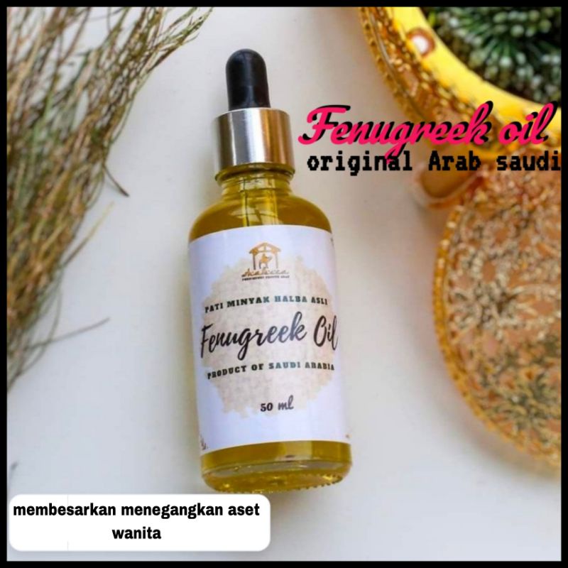 Fenugreek Oil ORIGINAL SAUDI Arabia Minyak tegang dan besarkan payudara
