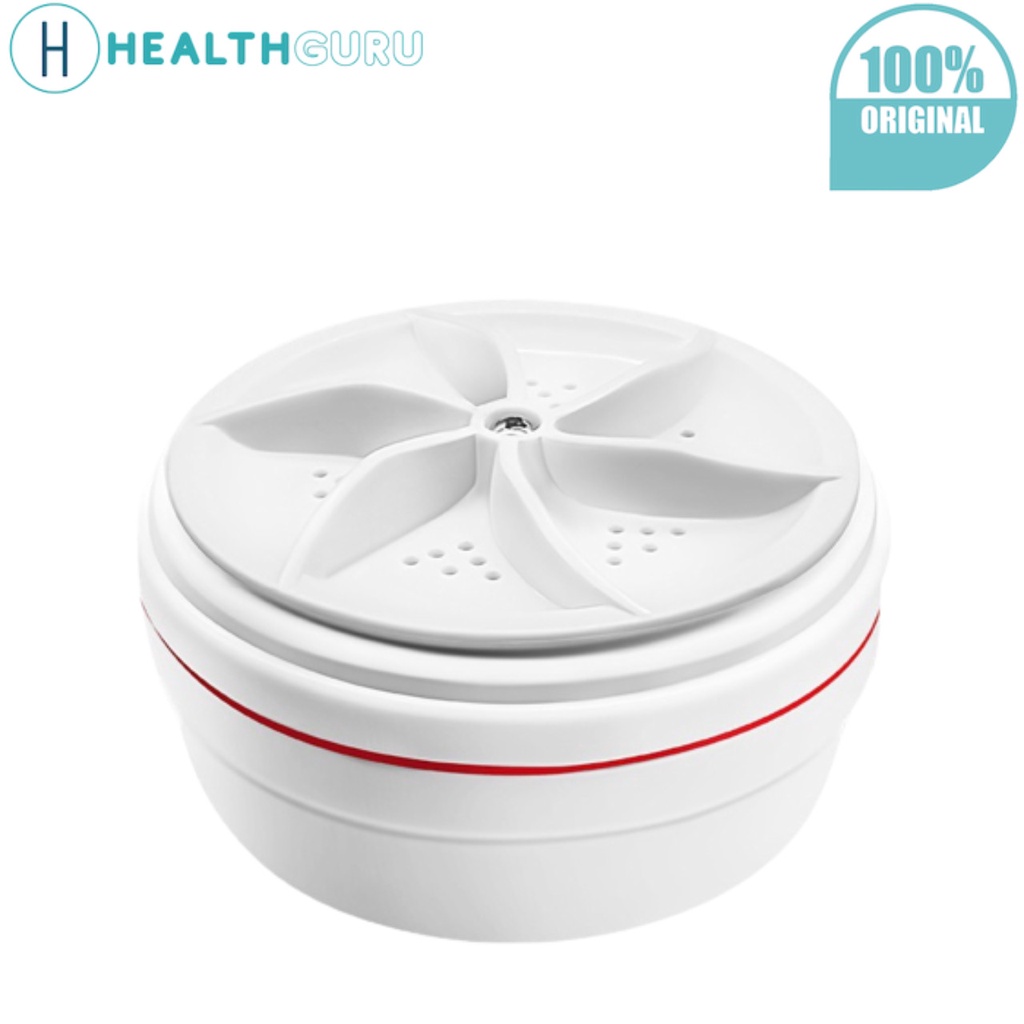 HealthGuru Portable Washing Machine Rotating Mini Ultrasonic Turbo