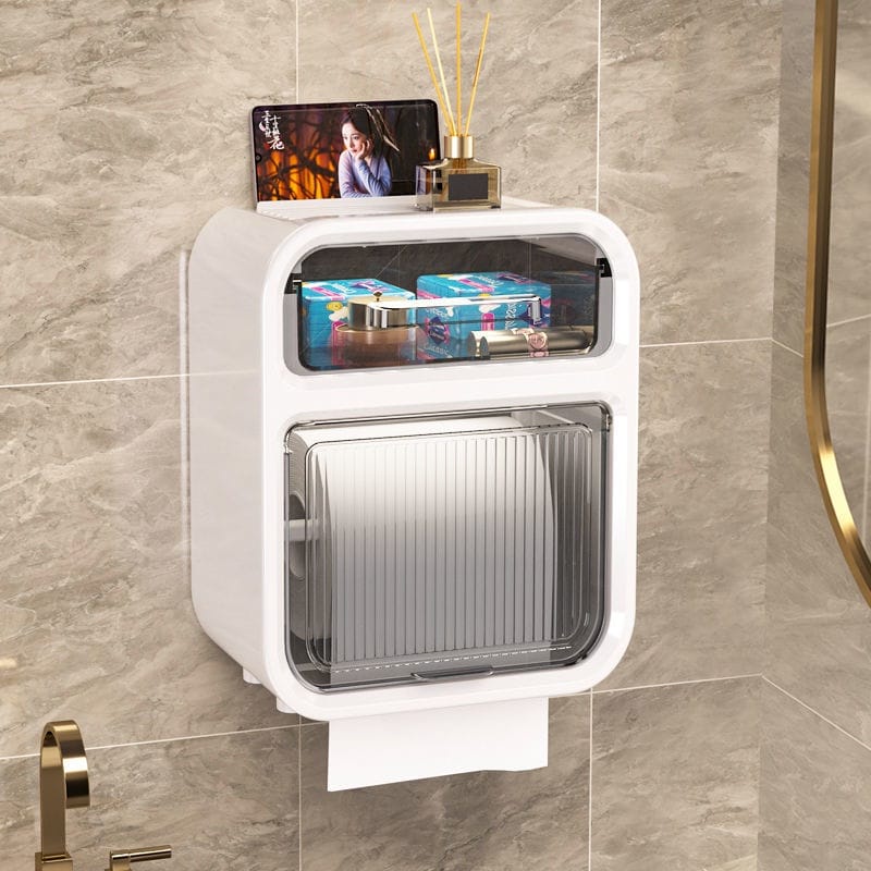 Toilet Paper Roll Tissue Box Holder Container Sanitary Multi Storage