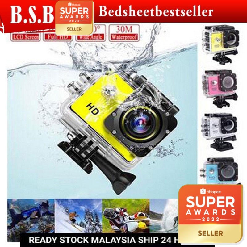 B.S.B Full HD 1080P WiFi Action Camera Sports Cam Waterproof 30M DV Camcorder Helmet Cam